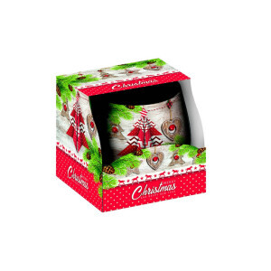 Santo 100g svíčka ve skle Christmas Deco (12/krt)