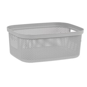 Úložný koš rattan 38x28,5x15 12L šedá (6/krt)