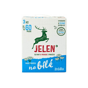 Jelínek 3kg prací prášek 60PD na bílé prádlo (5/krt)