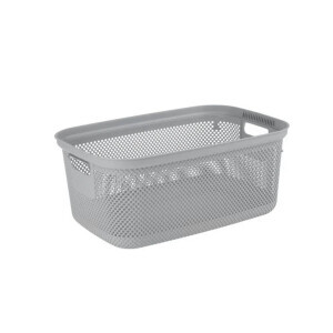 Koš na prádlo rattan 53X34,5X22,5 30L šedá (5/krt)