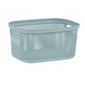 Úložný koš rattan 23,5x17x12 3,5L modrá (6/krt)