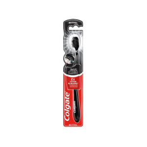 Colgate Zubní kartáček 360° Charcoal Black Medium N (12/bal 72/krt)