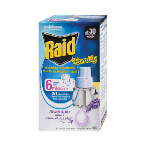 Raid Elek.odpařovač NN tekutá Family s vůní levandule  