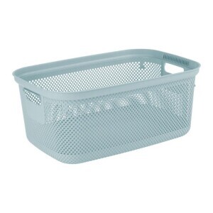 Koš na prádlo rattan 53X34,5X22,5 30L modrá (5/krt)