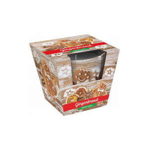Santo 115g svíčka ve skle Christmas Gingerbread/Apple Orange (6/krt)