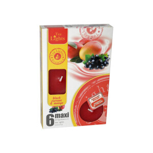 Admit Svíčka čajová Maxi 6ks Black Currant&Mango (8/bal)