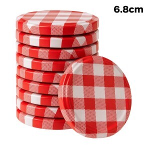 Toro Víčko zavařovací 10ks 6,8cm Chequer (80/krt)