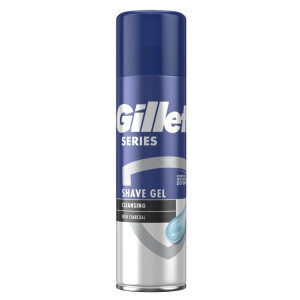 Gillette 200ml Gel na holení Cleansing Charcoal (6/krt)