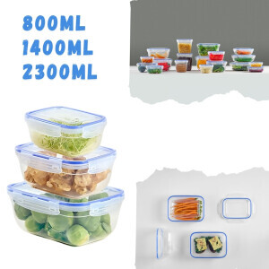 Dunya Dóza plast L&F obdél. Set 3ks 800/1400/2300ml(12/krt)