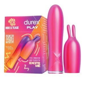 Durex Play Vibrátor 2v1 se stimulační špičkou  (4ks/krt)