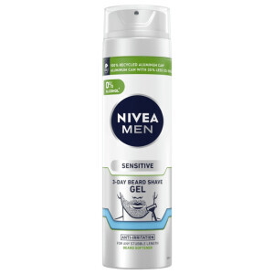 Nivea 200ml Gel na holení CZ Sensitive na 3dňové strnisko(12/krt)