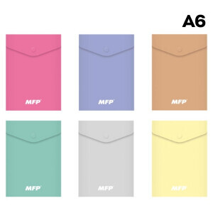 MFP Složka M druk A6 PP vertikální pastel mix (6/krt)