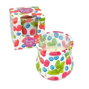 Santo 75g svíčka ve skle Berries & Fruits (12/krt)