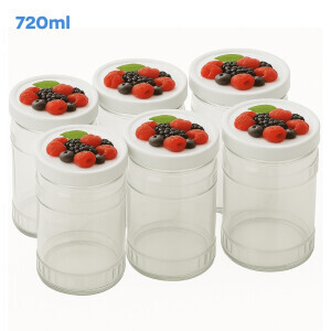Sklenice zavařovací s víčkem 720ml (6/krt)