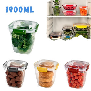 Dunya Dóza plast L&F square 1900ml (12/krt)