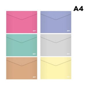 MFP Složka M druk A4 PP pastel mix (6/krt)