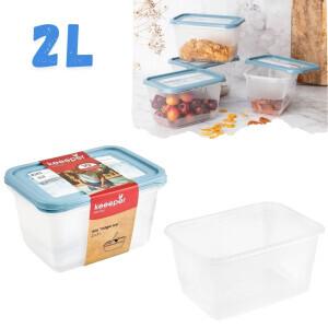 Set dóz+popisovatelným víčkem 2x2L modrá(6/krt)