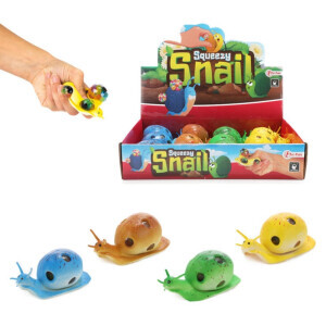 FUN Mačkací hračka Squeezy Snail 4ass (12/bal 96/krt)