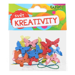 Dekorace Sada Dřev. Motýli (12/bal 1000/krt)