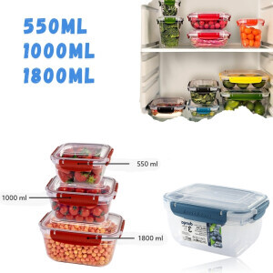 Dunya Dóza plast L&F obdél.set 3ks 550/1000/1800ml (12/krt)