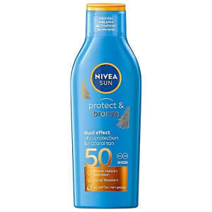 Nivea Sun 200ml opalovací mléko F50 Protect&Bronze (24/krt)