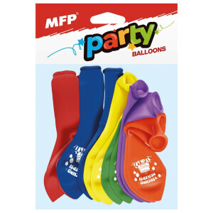 MFP Balónky 12ks 23cm Všechno nejlepší mix (36/krt)