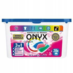 ONYX Prací Kapsle 28ks 3v1 Color(8/krt)