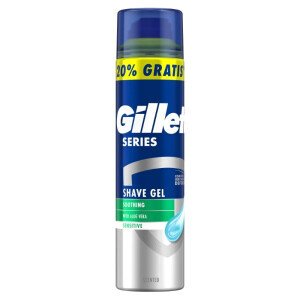 Gillette 200ml Gel na holení Sensitive +40ml Extra (6/bal)