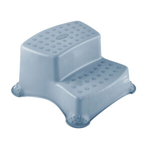 Dvojitý Taburet Deluxe nosnost 120kg modrá 40x37x21(5/krt)