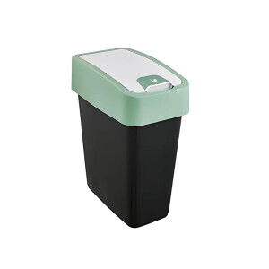 Odpadkový koš+víkem zelená 10L(6/krt)