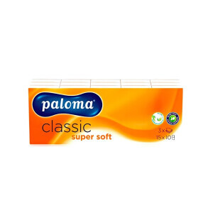 Paloma Box papír.kapesník 33x33 bílé (40/krt)