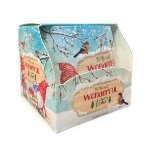 Santo 100g svíčka ve skle Christmas Wonderful Time (12/krt)
