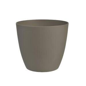 Květináč Ella mat Ø10cm taupe(12/krt)
