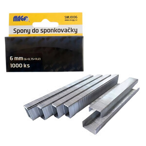 Magg Spony do sponkovačky 6x0,75x11,2mm - 1000 ks