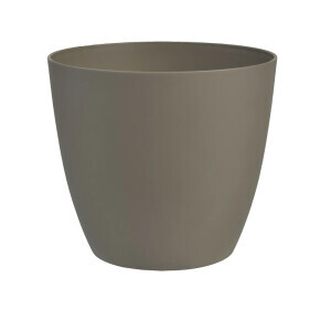 Květináč Ella mat Ø21cm taupe(7/krt)