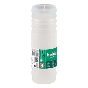 Bolsius Svíčka hřbitovní parafínová 91h/RP4 White (20/bal)