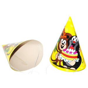 Párty čepička Krtek a kamarádi 6 ks, 15 cm