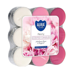 Bispol Svíčka čajová 18ks Peony (6/krt)