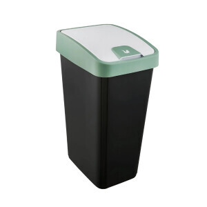 Odpadkový koš+víkem zelená 45L(4/krt)