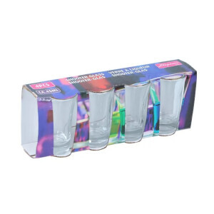 Cuisine Sklenice 4ks D4,4x7cm (24/krt)