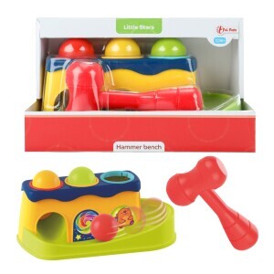 Toi-Toys Lavička s kladivem Little stars(12ks/krt)