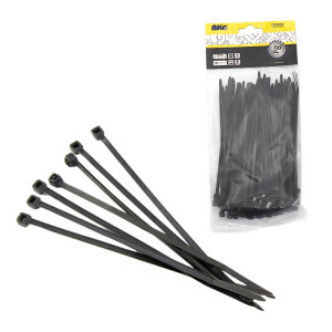 Magg Stahovací pásky 3,6x150mm černé - 100 ks