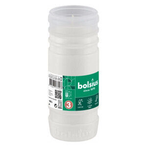Bolsius Svíčka hřbitovní parafínová 68h/RP3 White (20/bal)