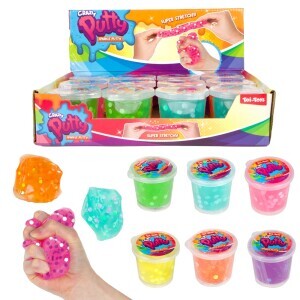 PUTTY Sliz se třpytkami 6ass (12/bal 48/krt)