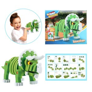 Toi-Toys Puzzle 3D Dino DIY L (8/krt)