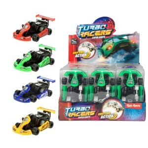 Turbo Racers Auto Go Kart 4ass (12/bal 72/krt)