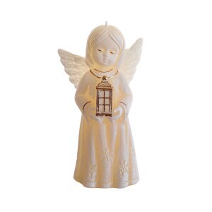 Bartek Svíčka Christmas Angel Bethlehem 170 Ecru (6/krt)