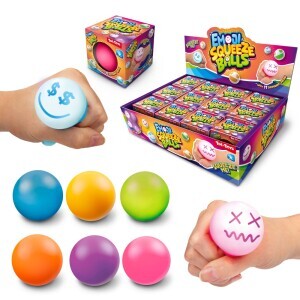 FUN Squeeze Antistresová hračka emoji 6cm 6ass (12/bal 48/krt)