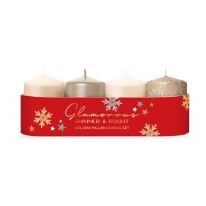 Bartek Svíčka adventní 50x70 4ks Glamorous Cappuccino MIX (12/krt)
