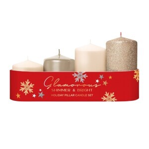Bartek Svíčka adventní 4ks schody 50/55-70-85-100 Glamorous Cappuccino MIX (10/krt)